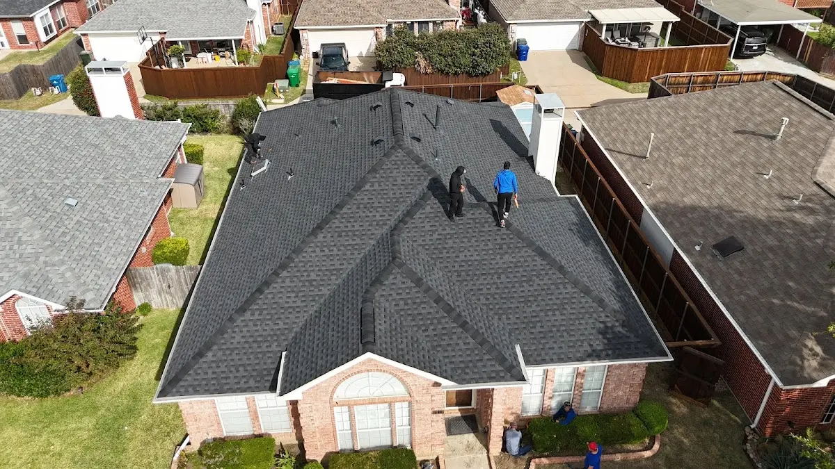 Slate & Tile Roof Repair work in progress on a Willingboro property
